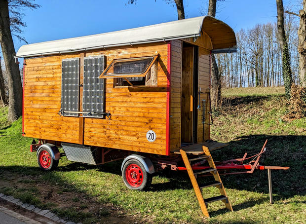 Aussenansicht des Bauwagen